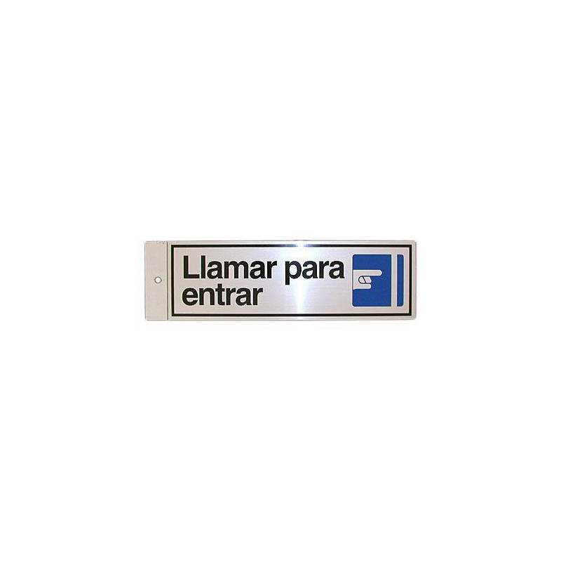 SILUETA ALUMINIO LLAMAR PARA ENTRAR 017 SILUETA ALUMINIO LLAMAR PARA ENTRAR 017