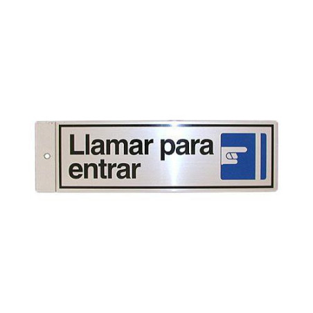 SILUETA ALUMINIO LLAMAR PARA ENTRAR 017 SILUETA ALUMINIO LLAMAR PARA ENTRAR 017