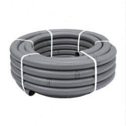 TUBO PVC FLEXIBLE 32MM. 25M. EVACUACION GRIS 3339