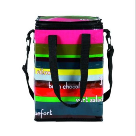 BOLSO ISOTERMICO 20X29X13.5 CM. RAYAS