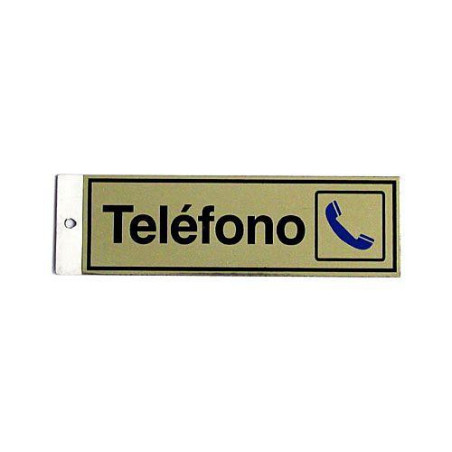 PICTOGRAMA LATONADO 180X60 TELEFONO