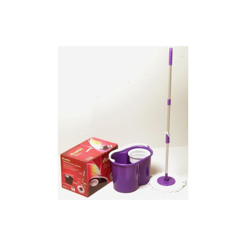 FREGONA + CUBO ESCURRIDOR MORADO 900MO