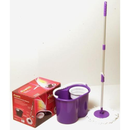 FREGONA + CUBO ESCURRIDOR MORADO 900MO