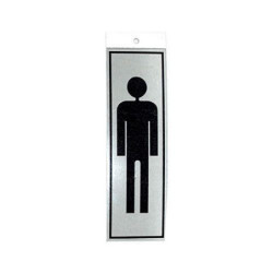 PICTOGRAMA LATONADO 180X60 SILUETA HOMBRE
