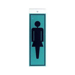 PICTOGRAMA LATONADO 180X60 SILUETA MUJER