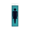 PICTOGRAMA LATONADO 180X60 SILUETA MUJER