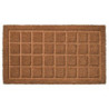 FELPUDO COCO PRENSADO CUADROS NATURAL 40X70