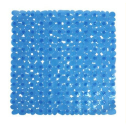 ALFOMBRA BAÑO ANTIDESLIZ. 54X54 AZUL MARELIA 5223