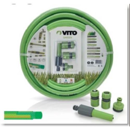 KIT MANGUERA RIEGO COMPLETO 5/8 15M VIK6015