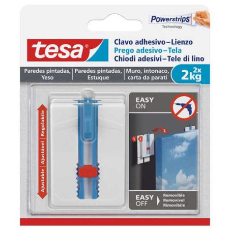 CLAVO ADHESIVO AJUSTABLE LIENZOS 2KG PARED PINTADA CLAVO ADHESIVO AJUSTABLE LIENZOS 2KG PARED PINTADA