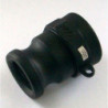 CONECTOR CAMLOCK POLIPROPILENO 1 1/2" T-A