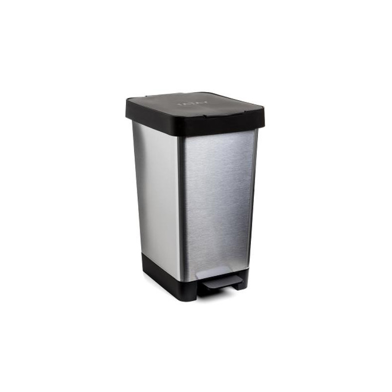 CUBO PEDAL 25 LITROS SMART STEEL GRIS 1021301