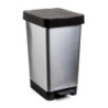 CUBO PEDAL 25 LITROS SMART STEEL GRIS 1021301