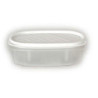 CONTENEDOR ALIMENTOS 0.5 L. BLANCO OVAL 1163001