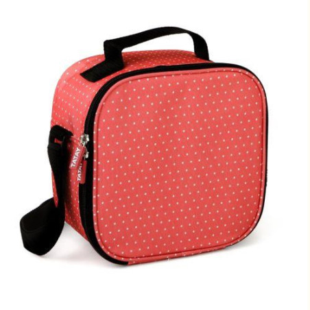 BOLSA PORTA ALIMENTO URBAN FOOD DOTS ROJO 1167507