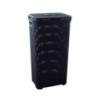 CESTO CON TAPA 40L.NATURAL STYLE MARRON 193009