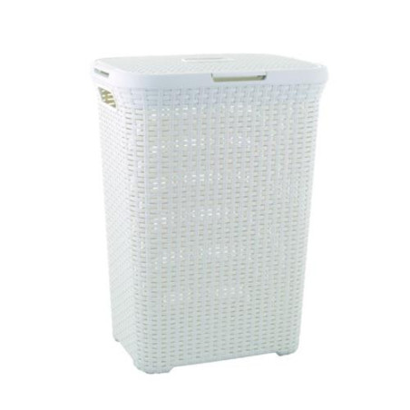 CESTO NATURAL CON TAPA STYLE 60 L. BLANCO 189207