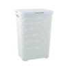 CESTO NATURAL CON TAPA STYLE 60 L. BLANCO 189207