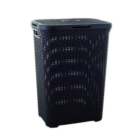 CESTO NATURAL C/TAPA STYLE 60 L. CHOCOLATE 189206