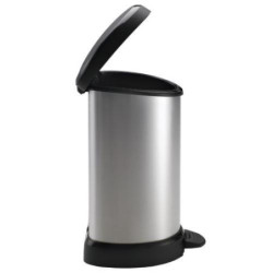 CUBO 20 L. CON PEDAL DECOBIN PLATA 220959