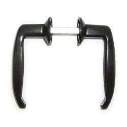 MANETA REGULABLE PAVONADO NEGRO CON TORNILLO 36