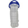 CUERDA CABLE PLASTICO PE. 4 CABOS 5 MM.BLANCO 25M.