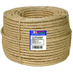 CUERDA CABLEADA SISAL 4 CABOS 14 MM. 100 M.