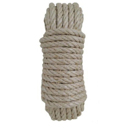 CUERDA CABLEADA SISAL 4 CABOS 8 MM. 5M.