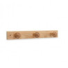 COLGADOR MADERA DE PINO 3 POMOS