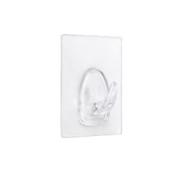 COLGADOR ADHERENTE REUTILIZABLE 60X47MM TRANSP.