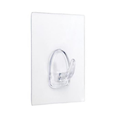 COLGADOR ADHERENTE REUTILIZABLE 80X62MM TRANSP.