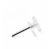 COLGADOR PARED TRANSPARENTE 10 UDS.
