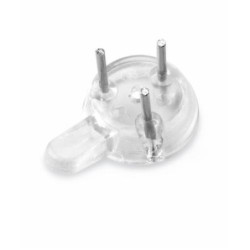 COLGADOR PARED. TRANSPARENTE. 6 UDS.