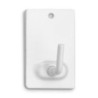 COLGADOR ADHESIVO ACERO COLOR BLANCO (BL.-2)2040-2