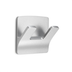 COLGADOR ADHESIVO RAMA DOBLE CROMO MATE 2192-7