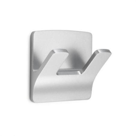 COLGADOR ADHESIVO RAMA DOBLE CROMO MATE 2192-7