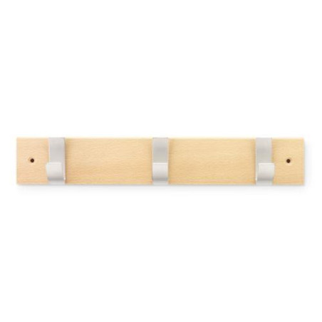 COLGADOR HAYA 3 GANCHOS ACERO/NATURAL 3703-8