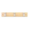 COLGADOR HAYA 3 GANCHOS ACERO/NATURAL 3703-8