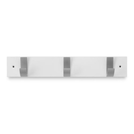 COLGADOR HAYA 3 GANCHOS ACERO/BLANCO 3703-2
