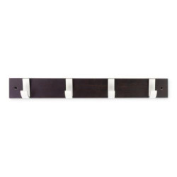 COLGADOR HAYA 4 GANCHOS BLANCO/WENGUE 3704-0
