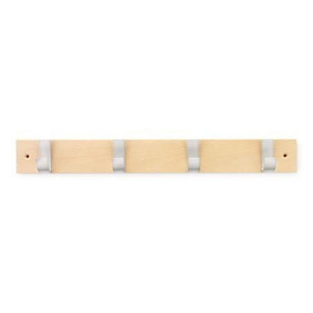 COLGADOR HAYA 4 GANCHOS ACERO/NATURAL 3704-8