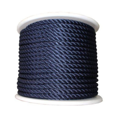 CORDON POLIESTER 10 MM. AZ. NAVY HYC-BRAID 100 M.