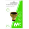 RACOR LATON ROSCA H 3/4' CON ENCHUFE RAPIDO MACHO