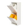 ARMARIO METAL RECICLAJE 2 CUBETAS BCO. X530.05/BI
