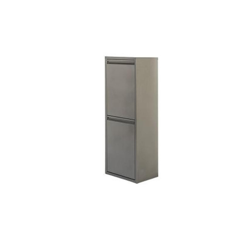 ARMARIO METAL RECICLAJE 2 CUBETAS GRIS X530.05/MG ARMARIO METAL RECICLAJE 2 CUBETAS GRIS X530.05/MG