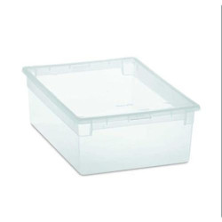 CAJA ORDENACION LIGHT BOX L 23 L. TRANSPARENTE