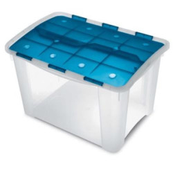 CAJA ORDENACION HOME BOX 60 L. TRANS. AZUL 1001575