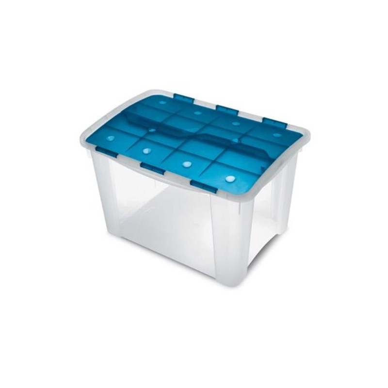 CAJA ORDENACION HOME BOX 60 L. TRANS. AZUL 1001575