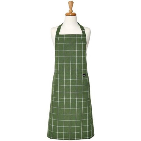 DELANTAL ALG.RECICLADO 89X70CM CUADROS VERDES