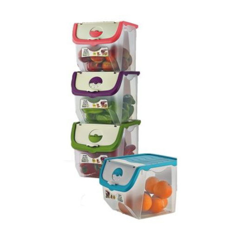 C/ALIMENTOS TRANS. CON TAPA COLOR SURTIDO 21505